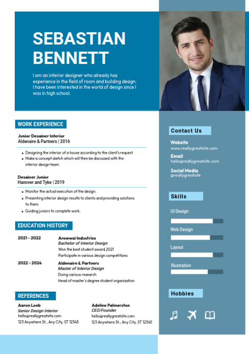 Formal Resume Template A4